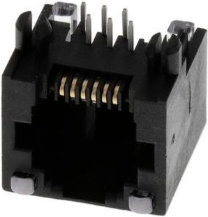 Molex 438600008 LED Jack Buchse mit 6 Polen in Schwarz - Bild 1