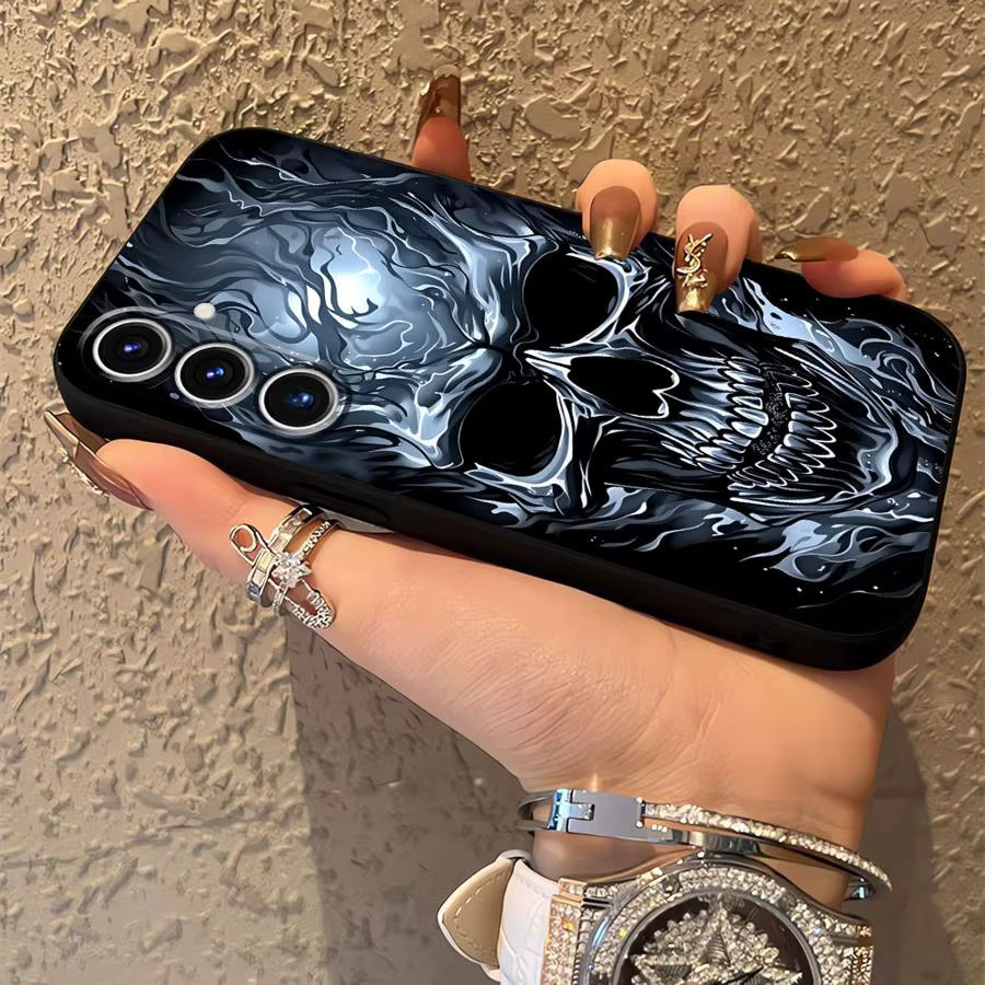 Gotische Skelett Handyhülle für Samsung Galaxy in Multicolour - Bild 3