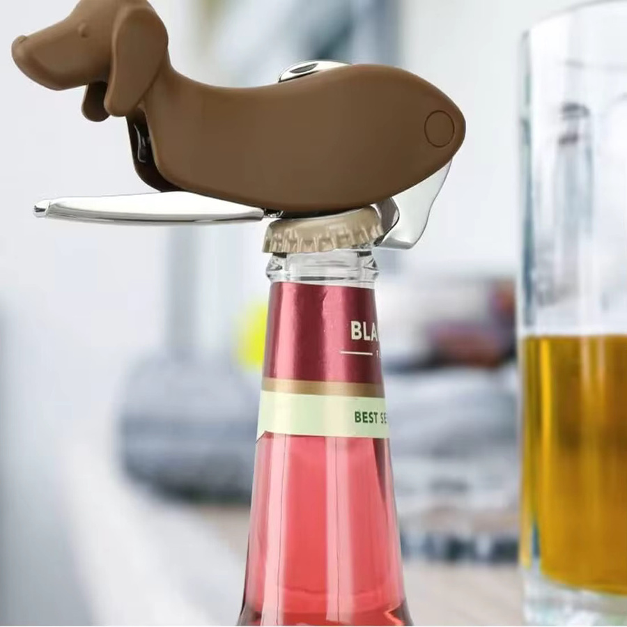 FEB.WIND Korkenzieher mit Folienschneider und Bieröffner in Braun - Bild 3