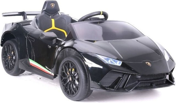 ES-Toys Lamborghini Huracan Elektroauto mit EVA-Reifen schwarz ab 3 Jahren