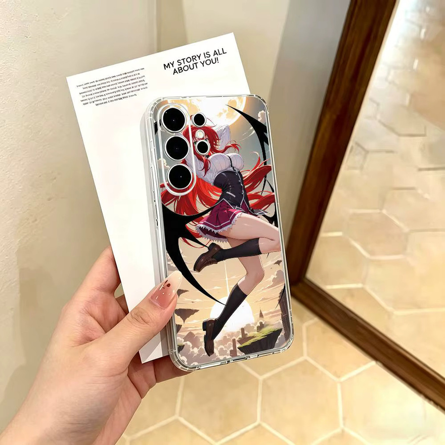 Transparente Hartschalen-Handyhülle Rias Gremory für Samsung Galaxy S25 S24 S23 S22 S21 S10 S9 Ultra Plus Lite - Bild 2