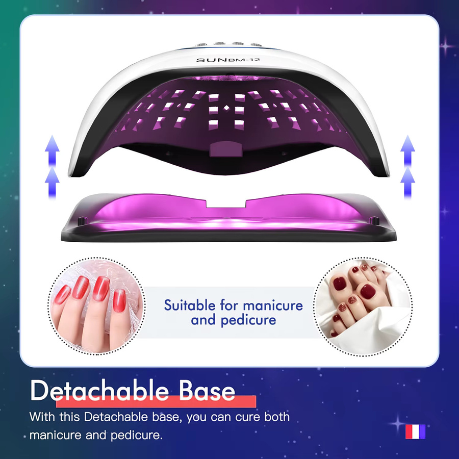 72LEDS Maniküre UV LED Nagel Trockner, 300W, Unisex - Bild 6