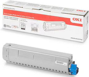 OKI Tonerpatrone für Laser-Drucker C 824-Serie, 834-Serie und 844-Serie in Schwarz - Bild 1