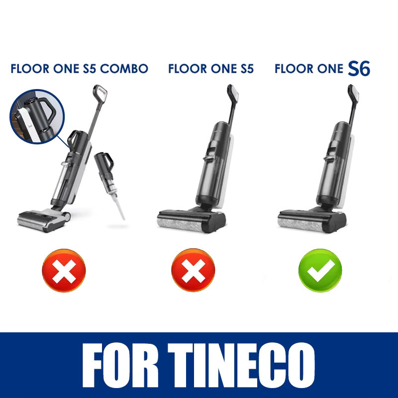 Tineco FLOOR ONE S6 Zubehör-Set mit Nass-Trocken-Roller, HEPA-Filter, Wassertank und Halterung aus Kunststoff - Bild 2