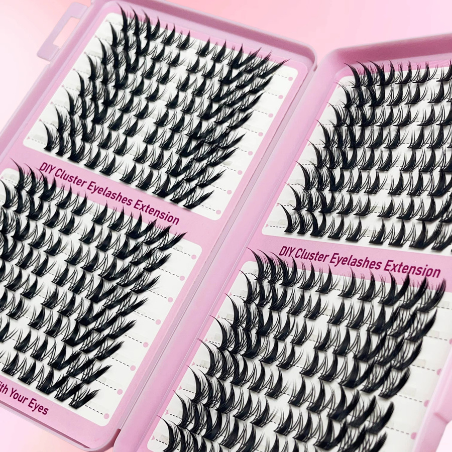 LIMEIKAI Künstliche Wimpern, Einzelwimpern, geschwungen, Unisex - Bild 4