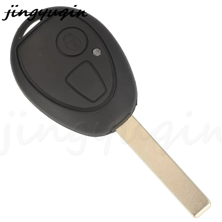 Jingyuqin Auto Fernbedienung mit 2 Tasten für BMW Mini Cooper R53 R50, MG7 und Land Rover Discovery, 315/433 MHz, PCF7931, Schwarz - Bild 3