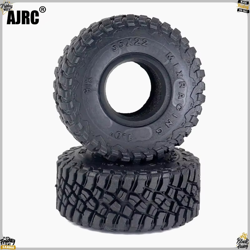 AJRC MT-Reifen, 1/24 RC Crawler Truck Autoteile, 55x22mm, 1,0 Zoll - Bild 2