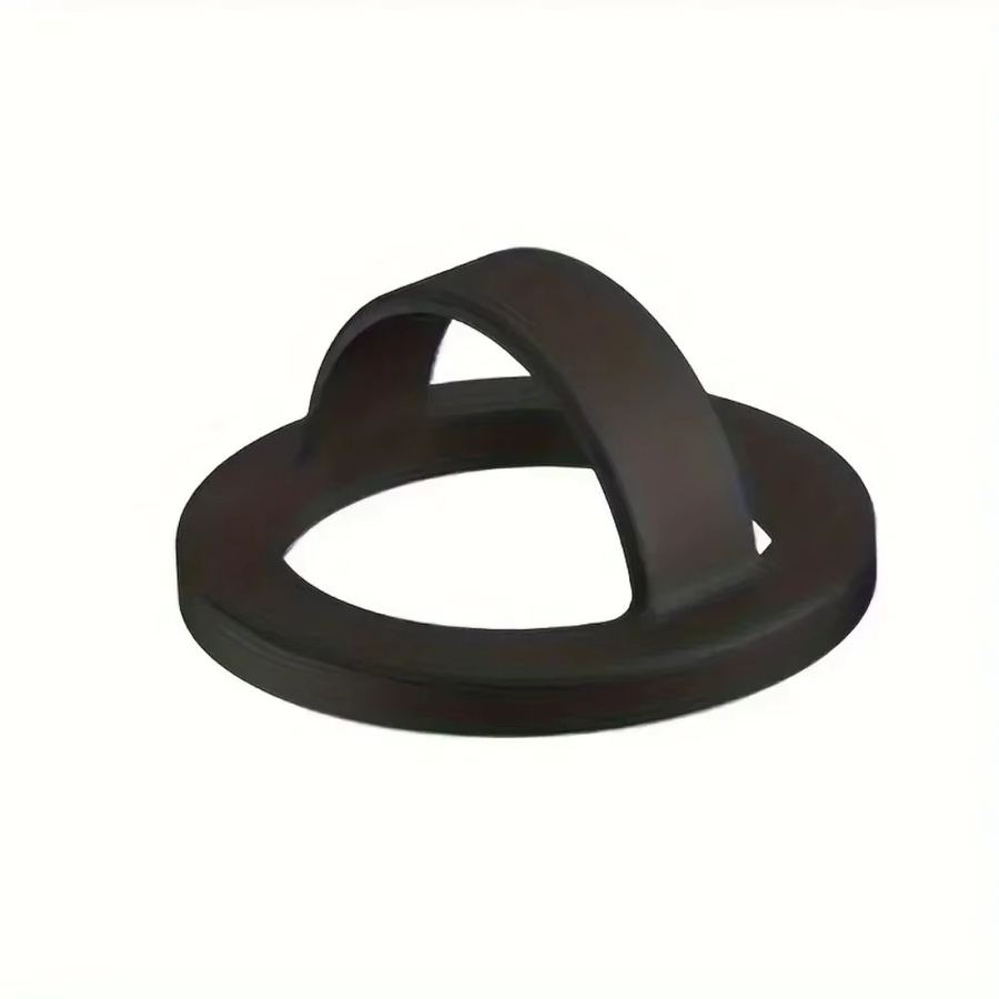Magnetischer Telefonhalterring in Schwarz mit 360 Grad Rotation als Silikon Fingergriffständer für iPhone und Android - Bild 4