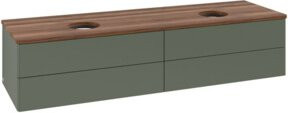 V&B Waschtischunterschrank Antao mit Beleuchtung, Farbe Grau, B/T: 160 x 50 cm - Bild 1