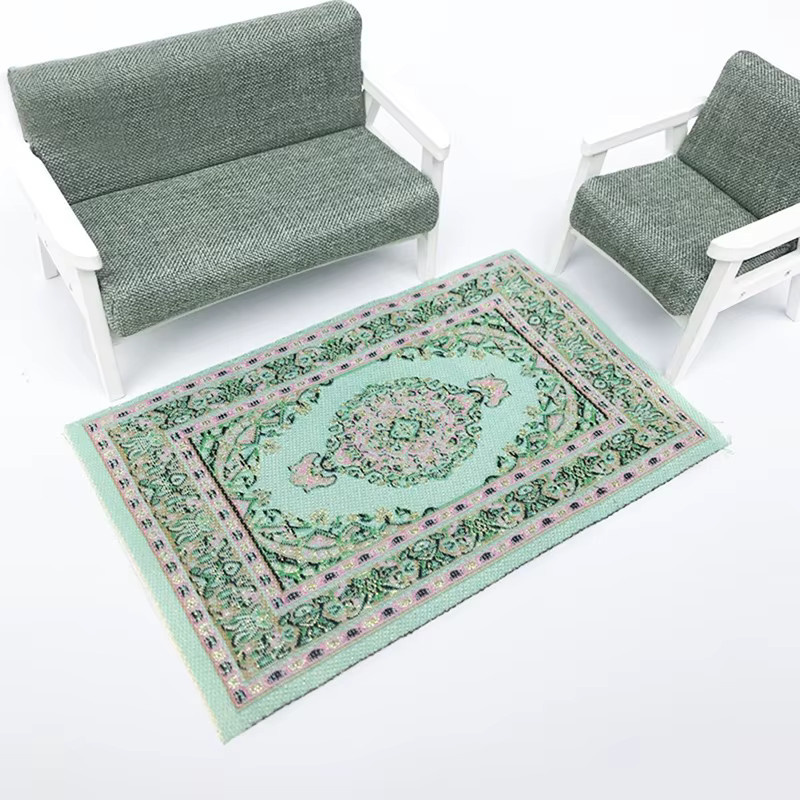 DIAPER&CORED Mini Teppich Puppenhaus hand gewebte türkische Teppiche Bunt / Mehrfarbig - Bild 2
