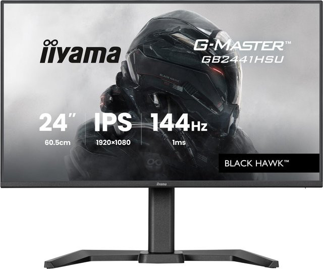 Iiyama G-Master GB2441HSU-B1 Black Hawk Gaming-Monitor, 23,8 Zoll, Full HD, IPS, 144 Hz, Schwarz - Bild 1