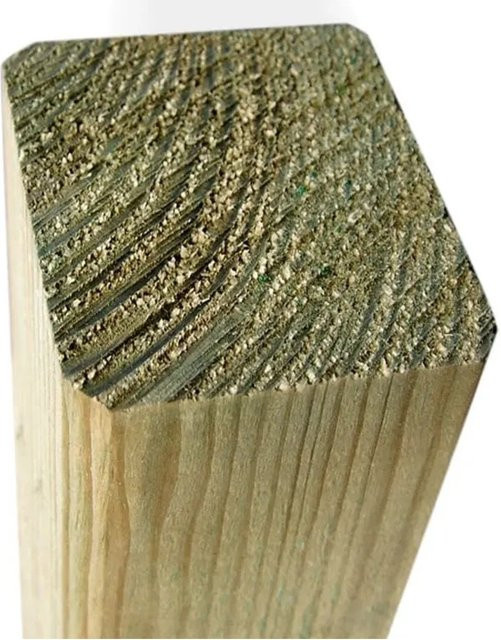 Woodtex Kiefernpfosten quadratisch gehobelt braun Höhe: 200 cm, Breite: 9 cm, Tiefe: 9 cm - Bild 1