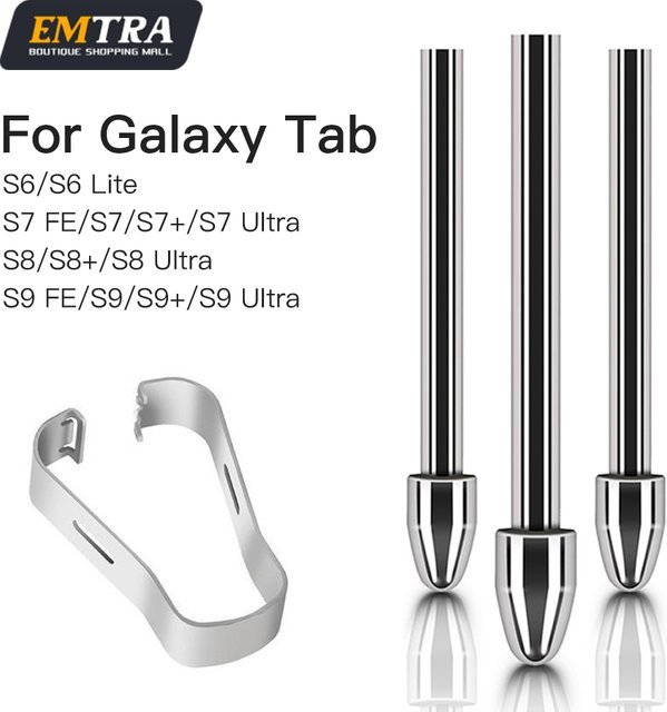 EMTRA Titan-Metallspitzen als Ersatzspitzen für Samsung Galaxy Tab S9, S9 FE+, S9 Ultra, S8, S8+, S8 Ultra, S7, S7 FE, S6 und S6 Lite - Bild 1