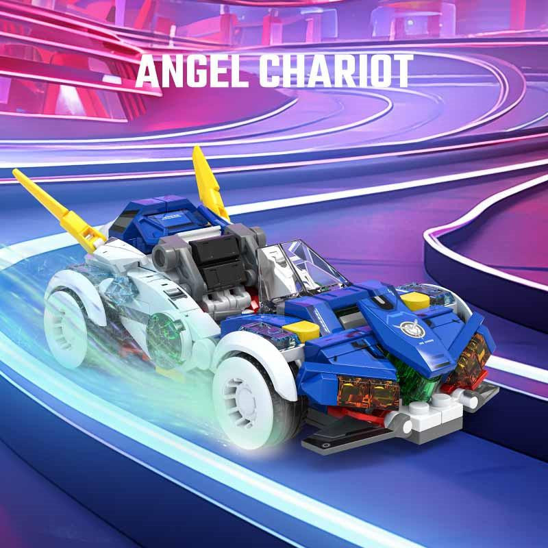 Yiran toy Anime Elementar-Streitwagen Montagebausteine Sportwagen Rennfahrzeug ab 6-12 Jahren - Bild 1
