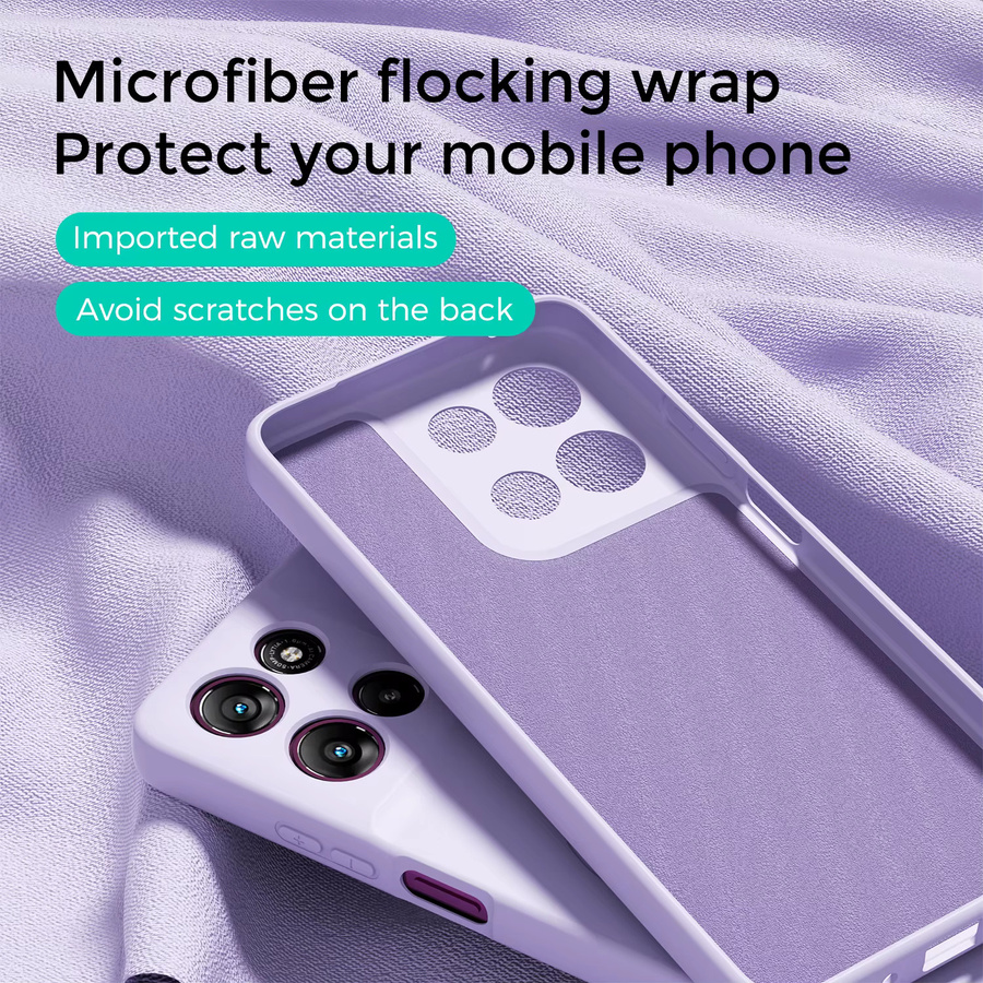 Magnetische Flüssigsilikonhülle für Motorola Moto Edge 70, 60 Pro, Fusion 60s und Moto G Play 5G 2026 in Purple mit MagSafe Wireless Charging Kompatibilität - Bild 2