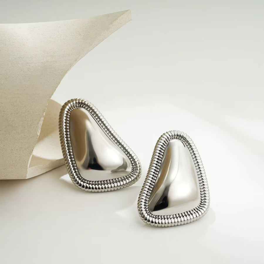 Erpels Ohrstecker Edelstahl, Silber, Damen, Vintage - Bild 3