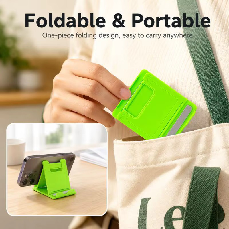 Faltbarer Telefonständer in Blau, verstellbarer tragbarer Desktop-Halter für Smartphone und Tablet für Schreibtisch und Reisen - Bild 4