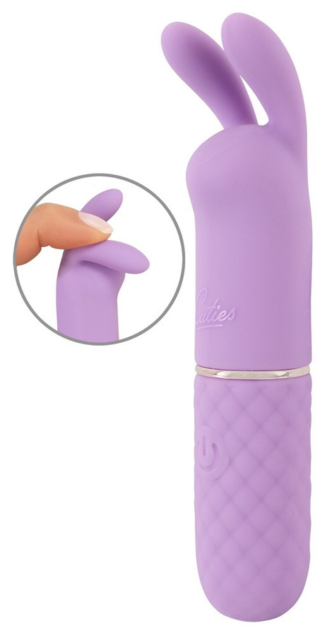 First Vibrations Starter Set mit Klitorisvibrator, Gleitgel, Cleaner und Toybag in Schwarz und Lila - Bild 2