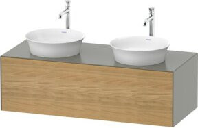 Duravit Waschtischunterschrank White Tulip in White, B/T/H: 130 x 55 x 55 cm - Bild 1