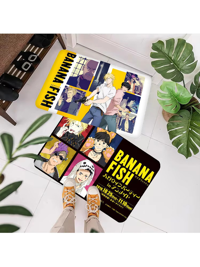 Banana Fish Anti-Rutsch-Fußmatte für Badezimmer, Kinderzimmer und Wohnzimmer, Mehrfarbig, B/T: 60 x 40 cm - Bild 7