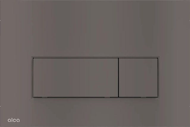 Alcadrain WC-Betätigungsplatte M57-GM-M Dual Flush in Gun Metal matt - Bild 1