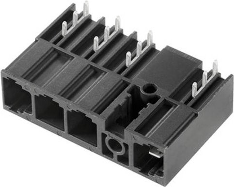 Weidmüller Stiftgehäuse-Platine BU/SU in Schwarz mit 4 Rastermaß 10.16 mm, 36 Stück - Bild 1