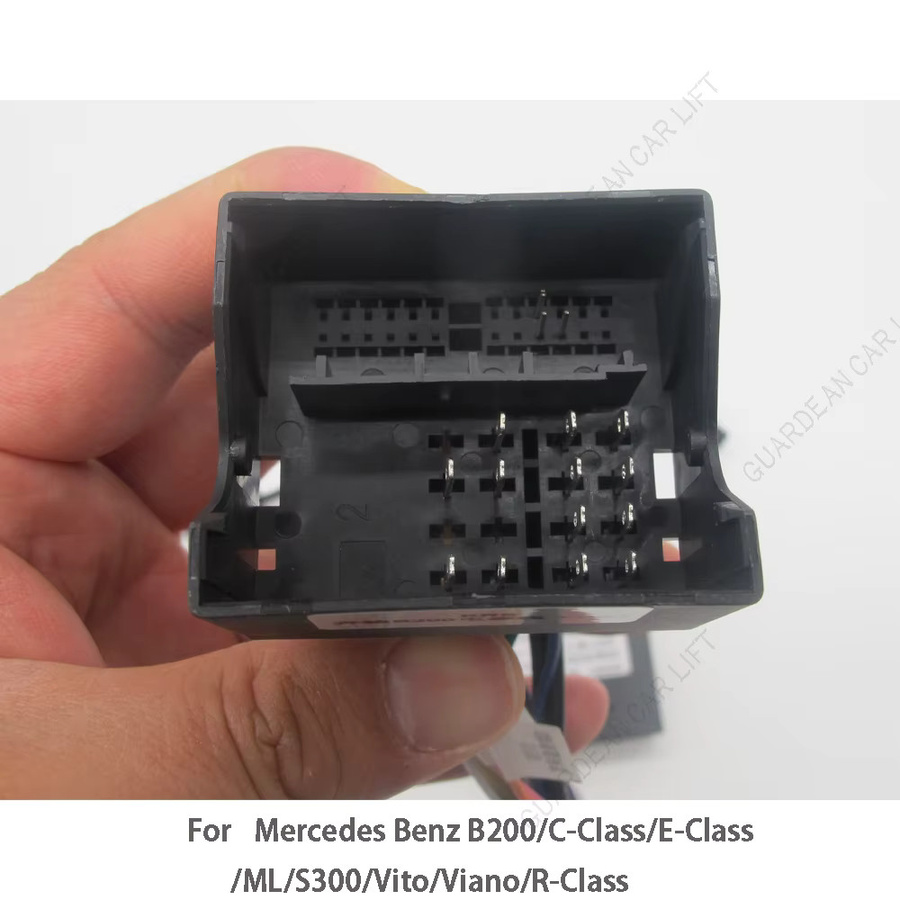 KARUISI Android 16PIN Power Kabelbaum mit Canbus für Mercedes Benz B200, C-Klasse, E-Klasse, ML, S300, Vito, Viano und R-Klasse in Schwarz - Bild 3