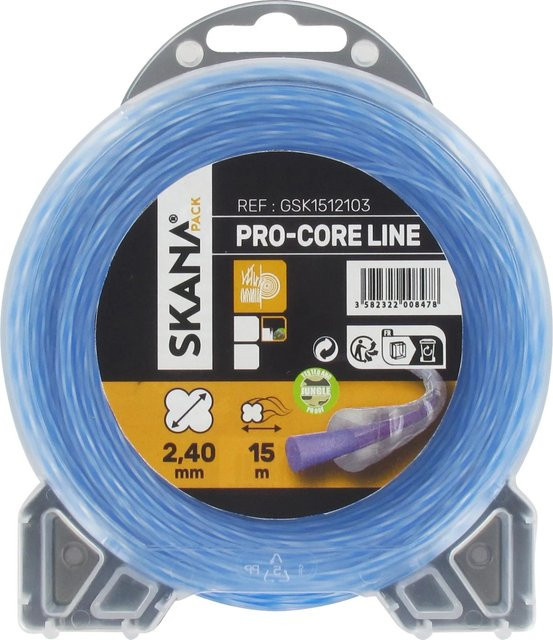 Skana Premium-Mähfaden Pro Core in Blau, Durchmesser: 2,4 mm, Länge: 15 m - Bild 1