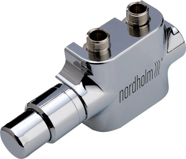 Nordholm Anschlussarmatur TwinReg Genesis aus Messing in Chrom - Bild 1