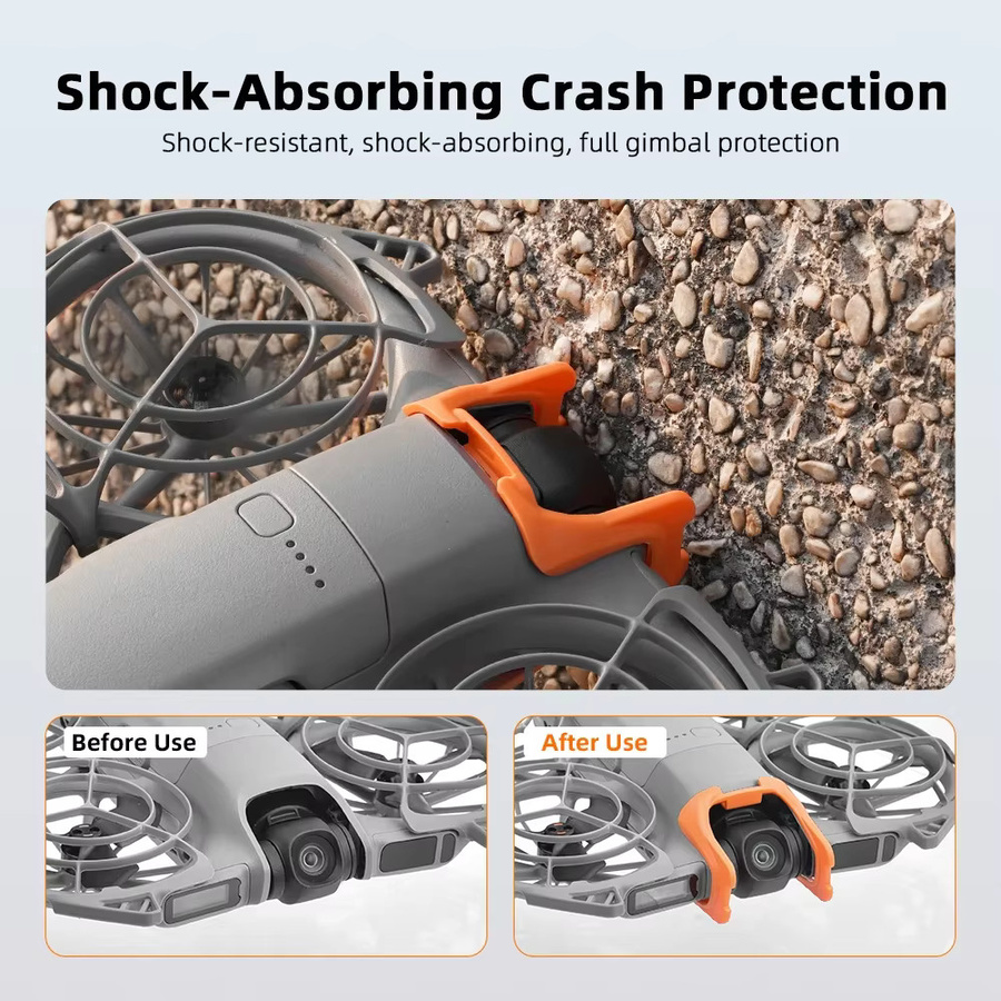 BRDRC Neo 2 Gimbal-Stoßfängerschutz für DJI Neo Drohne in Orange - Bild 2