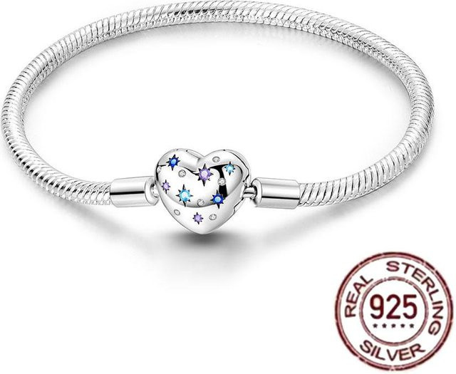 DR-Jewelry Kette 925 Silber, Zirkonia, Damen, 17cm - Bild 1