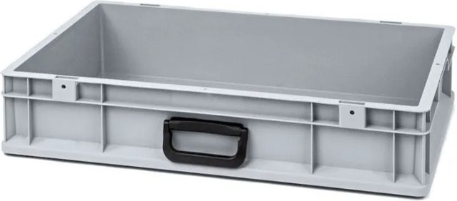 PROREGAL Eurobox Nextgen Portable Uno Transportbehälter Grau H x B x T: 12 x 40 x 60 cm, 23 Liter - Bild 1