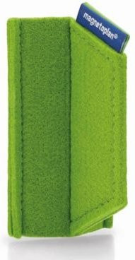 Magnetoplan magnetoWipe ecoAware Magnetischer Tafellöscher aus Filz, Farbe: Grün, B/T/H: 10,5 x 6,0 x 5,2 cm - Bild 1