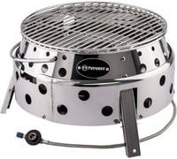 Petromax Atago Gasgrill aus Edelstahl mit Piezo-Zündung und Edelstahl-Grillrost in Silber - Bild 1