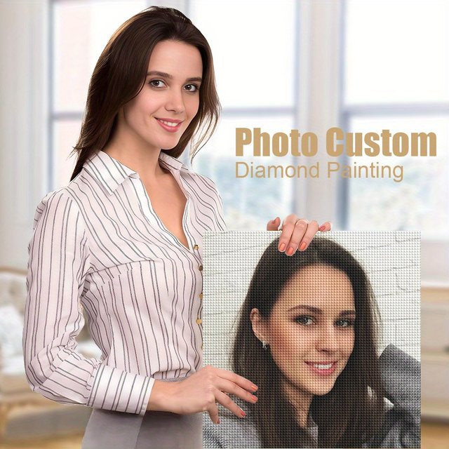 Evershine Benutzerdefinierte Diamantmalerei als Fotomosaik für Anfänger zur Handarbeit - Bild 1