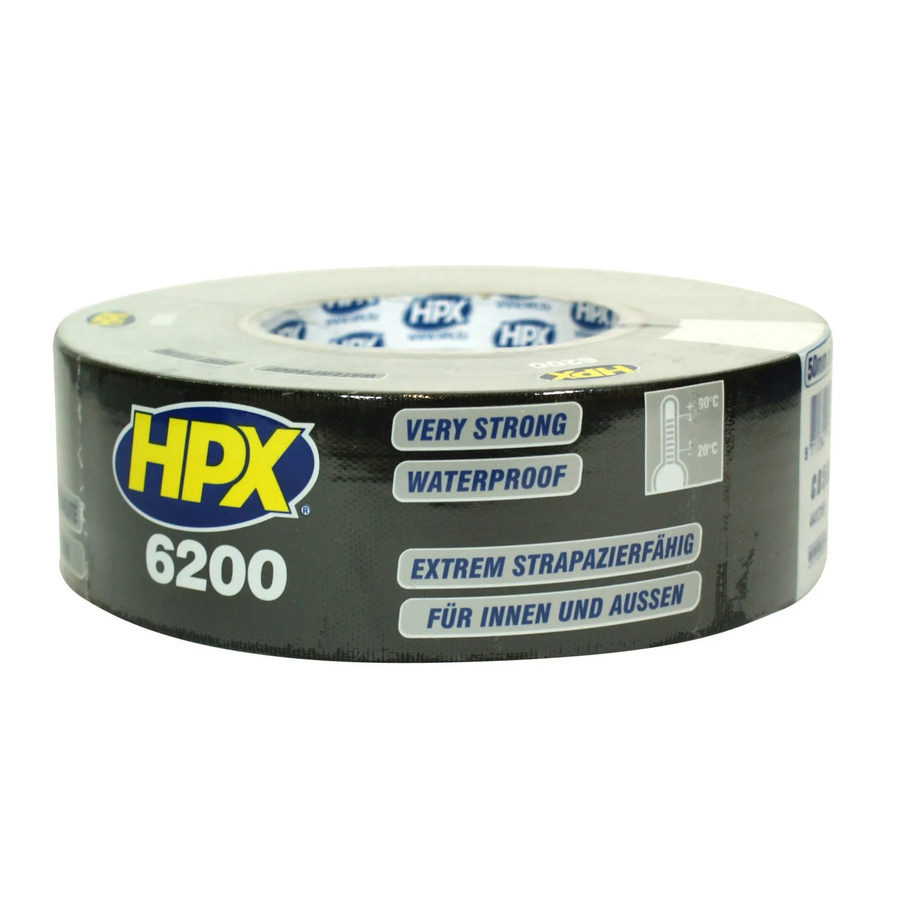 HPX Panzer-Tape Gewebe-Klebeband 6200 Schwarz Breite: 5 cm, Länge: 25 m - Bild 2