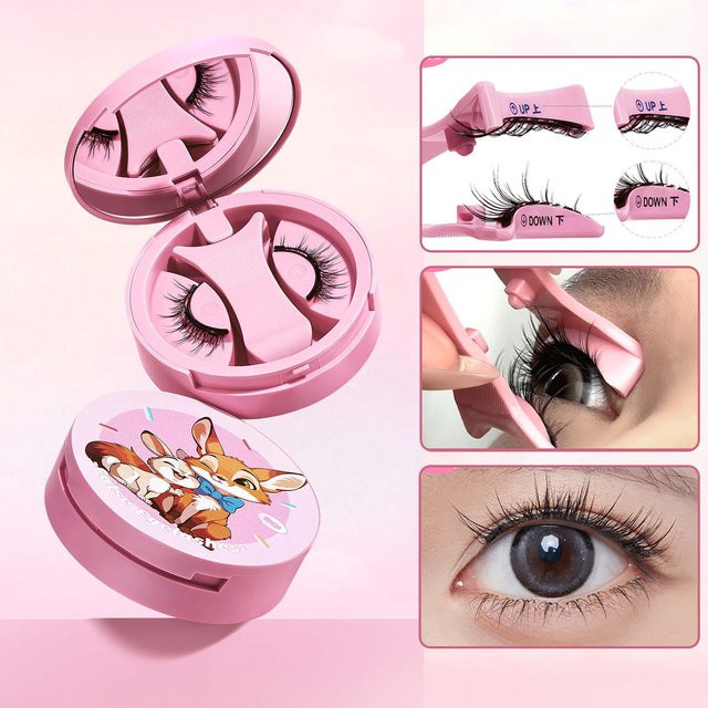 BQI Magnetische falsche Wimpern, Manga-Stil, 1 Paar, inkl. Pinzette - Bild 1