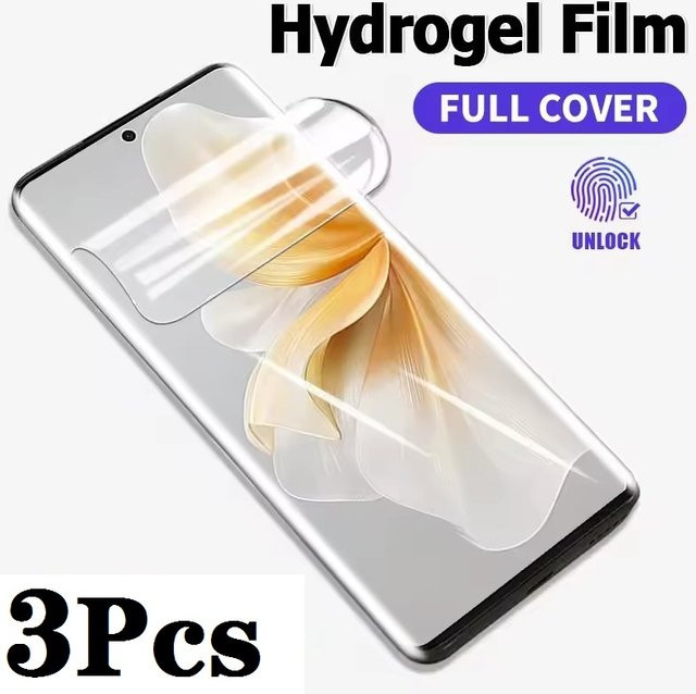 3er-Pack Hydrogel Displayfolie für Vivo V40 Lite V30 Pro V30e S19 S18 S18e S17 S17t S16 S16e Y78, Transparent - Bild 1