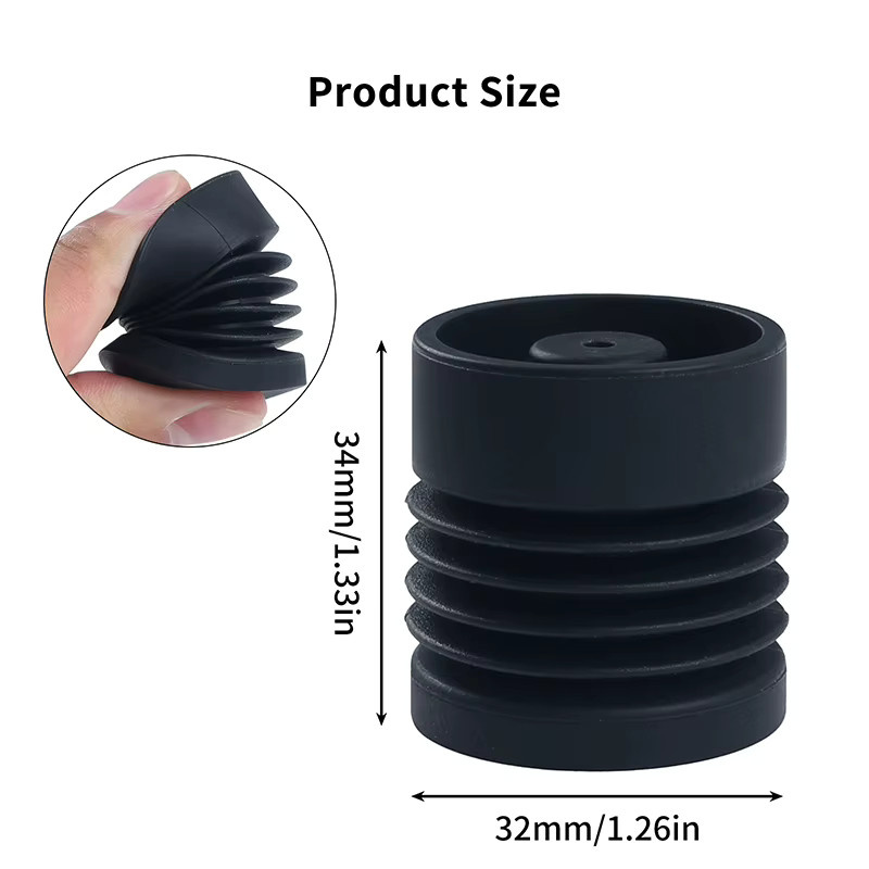 Elegoo Anti-Vibrationsfüße für Centauri Carbon 3D-Drucker, weiche und elastische Ersatzfüße in Schwarz - Bild 6