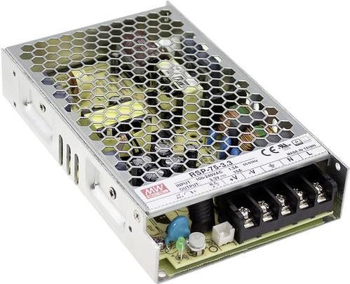 Mean Well MW RSP-75-13.5 Schaltnetzteil 13.5 V/DC 5.6A 75W in Silber - Bild 1