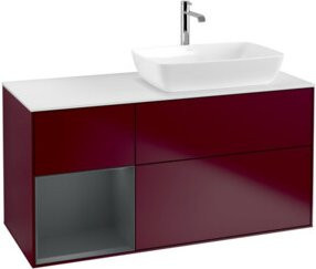 V&B Waschtischunterschrank Finion in Weiß lackiert, Breite: 120 cm, Tiefe: 50,1 cm, Höhe: 50,1 cm - Bild 1
