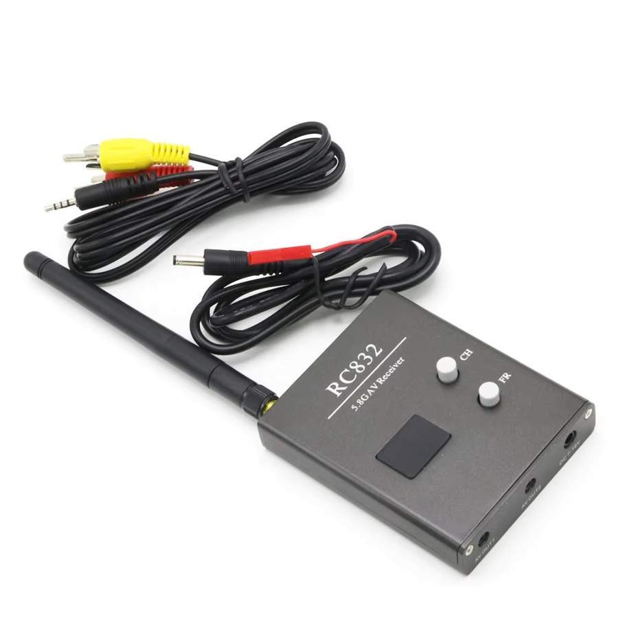 QX-MOTOR FPV Sender Empfänger Set TS832 RC832 RC832H 5,8G 600mW Long Range Wireless AV System für RC Quadcopter in Schwarz - Bild 3