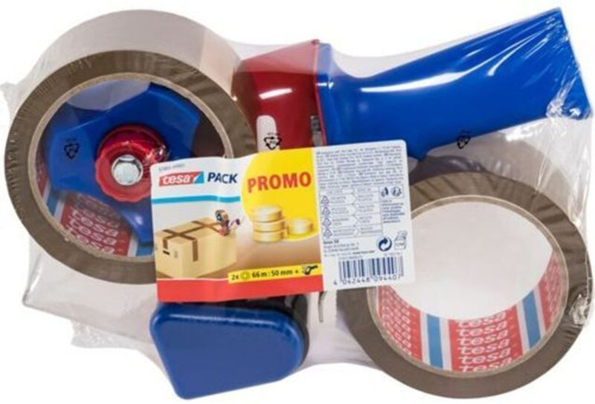 Tesa tesapack Chamois Paketklebeband braun transparent, Breite: 50 mm, Länge: 66 m - Bild 2
