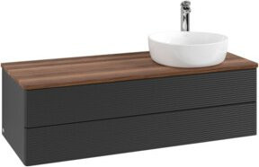 V&B Waschtischunterschrank Antao mit Frontstruktur in Weiß, B/T/H: 120 x 50 x 50 cm - Bild 1
