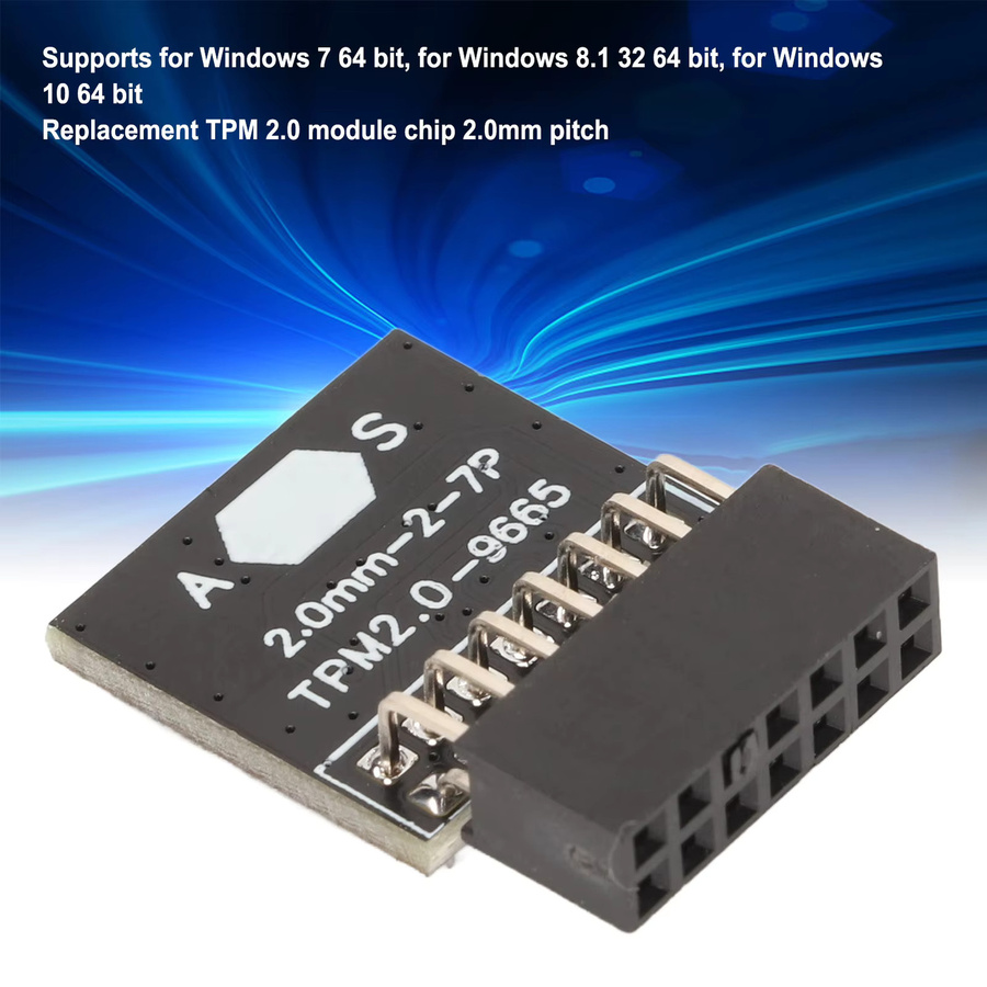 ASUS TPM 2.0 Sicherheitsmodul mit 14 Pin 2x7P Chip für Windows 11 in Schwarz - Bild 4