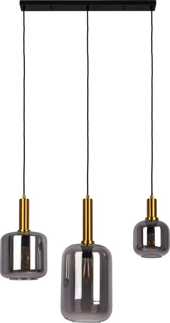 Näve Pendelleuchte Fumo 3er-Set Schwarz, H x B x T: 150 x 82,4 x 22 cm - Bild 1