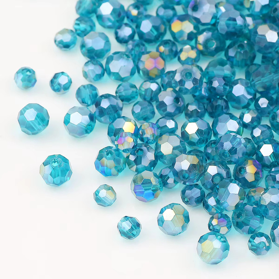 JHNBY Spacer Perlen, Blau, Österreichisches Kristallglas, Facettiert - Bild 3