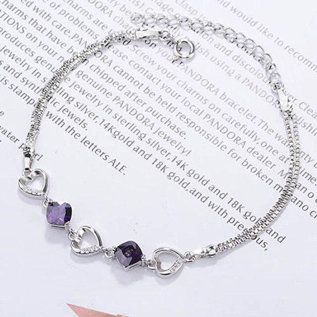 Cellacity Armband, 925 Silber, Amethyst, violett, Damen - Bild 1