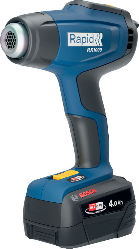 Rapid Akku-Heißluftpistole RX1000 18 V Set in Blau mit LCD-Anzeige und Luftmengeneinstellung bis 550°C inkl. Akku und Ladegerät - Bild 2
