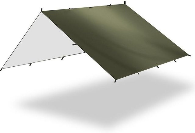 Sporthome Tarp Zelt Wasserdicht mit UV Schutz für Camping und Outdoor in Armee Grün, B/B/B: 3 x 3 x 3 m - Bild 1